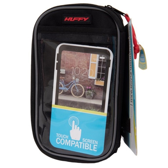 Huffy Handlebar Cooler Bag with Smartphone Pocket, Black - Picture 5 of 5